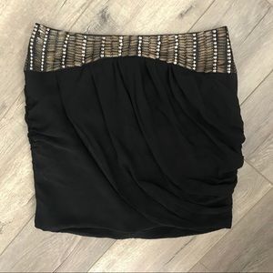 Bebe Embellished Mini Skirt